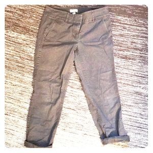 Loft Gray Chino Capris